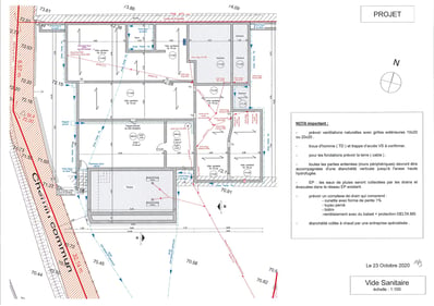 Plans détaillés d'une villa de luxe à construire à Carqueiranne, conception par un architecte.