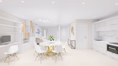 Cuisine équipée lumineuse – Infographiste 3D Toulon