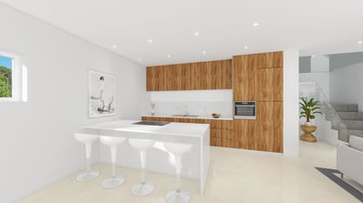 Cuisine équipée haut de gamme - îlot central