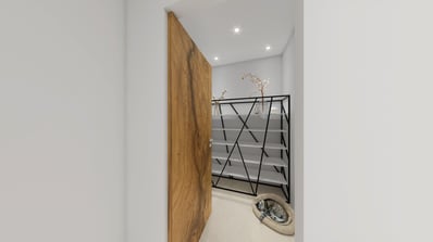 Entrée propriété Les Issambres, avant rénovation architecte intérieur Var