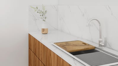Plan technique cuisine ouverte sur salon - rénovation Var