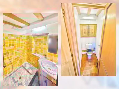 Salle de bain avec WC intégré villa Var Photographe immobilier Toulon