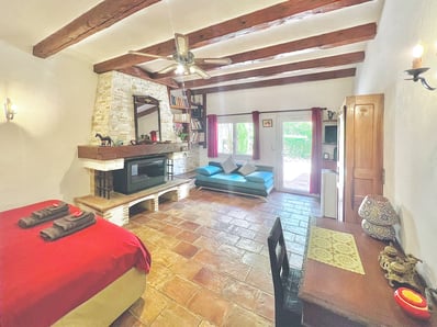Chambre d'amis meublée villa haras Photographe immobilier Provence