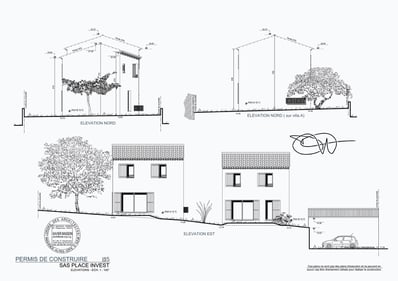 Coupe 2D d’une villa – Création de plans Toulon