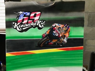 kentucky kid 69 motogp nicky hayden t-shirt