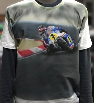 Barry Sheen 7 motogp gp500 world champion suzuki rgb500 t-shirt