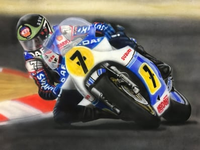 Barry Sheen 7 motogp gp500 world champion suzuki rgb500