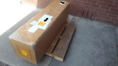 large box on a pallet