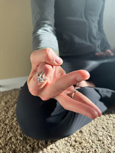 Bhav Spiritual Jewelry Rings with Mudra in Meditation