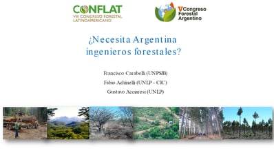 Necesita Argentina ingenieros forestales