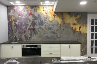 plaster and hand painted plaster wall finish by marcine in warminster, pa