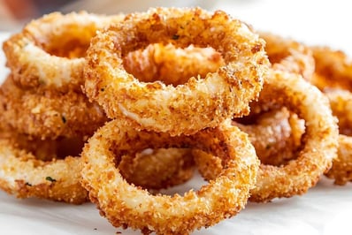 onion rings with panko breadcrumbs
