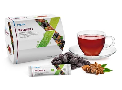 prunex 1 Mix de fibras (Psylium, Inulina de Achicoria, Mucílago de Linaza) Kelp, Anís estrella, Extracto de guindones