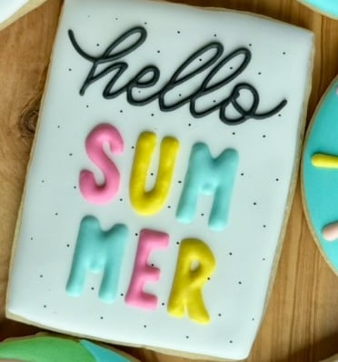 hello summer cookies