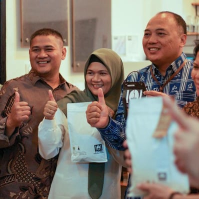 kunjungan dari kementrian saat mengikuti penghargaan anugrah bangga buatan indonesia tahun 2022