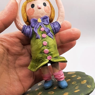 fifi epoxy clay small sculpture