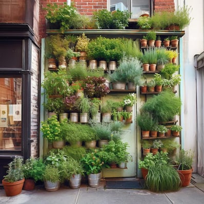 small backyard vertical garden