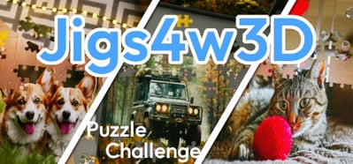 a puzzle puzzle piece with a dog and a cat