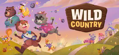 a cartoon style wild country themed wild animals