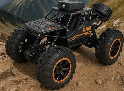 Carro todoterreno con cámara a RC