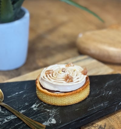 Tarte marron chocolat