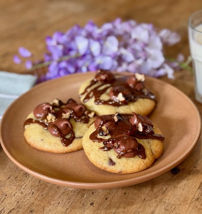 cookies double chocolat pecan