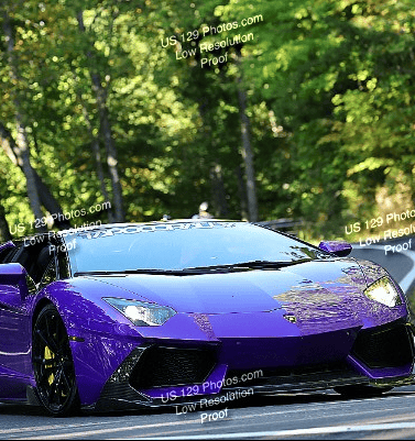 Purple Lamborghini Aventador