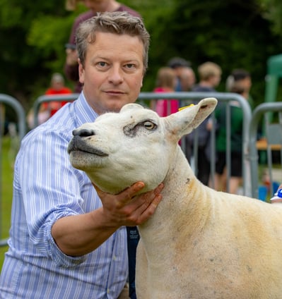 Champion Sheep Winner at Cwmdu Show 2024