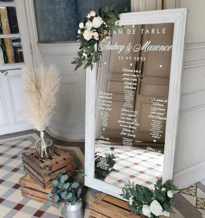 grand miroir vintage