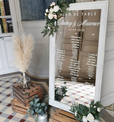 pack plan de table miroir