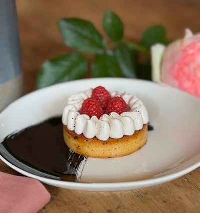 Tarte hibiscus framboise