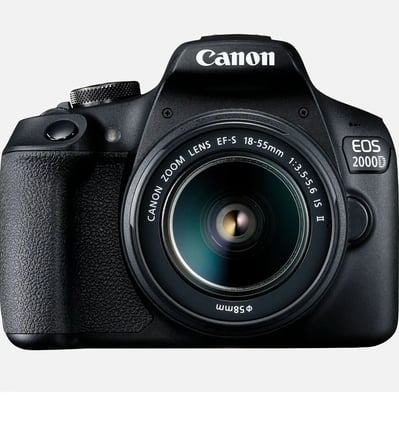 a canon eos 10dx digital slr camera