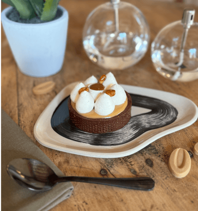 tarte caramel cacahuetes