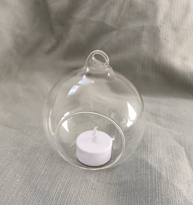 bougeoir boule et bougie led