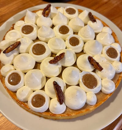 Tarte dulcey pecan vanille