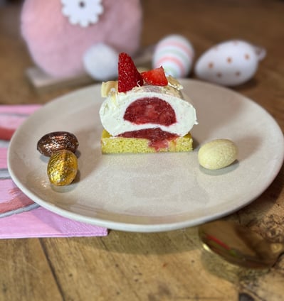 entremet fraise bergamote