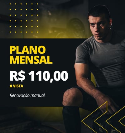 Plano mensal treino no detalhe