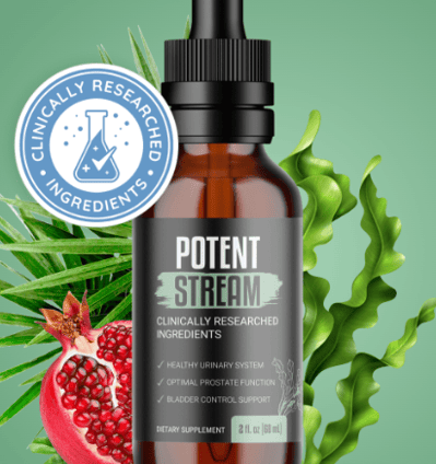 PotentStream - supports healthy prostate by removing toxic and hard water minerals buildup