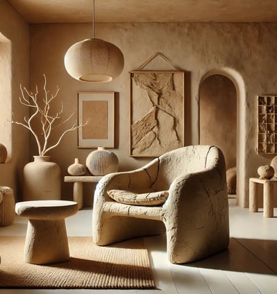 Wabi Sabi Paper Mache Interior Desin