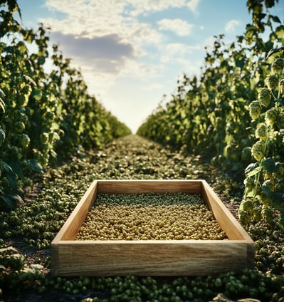 champs de houblon