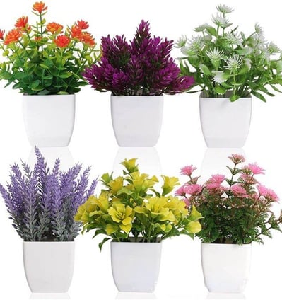 this is image showcasing artificial pot
