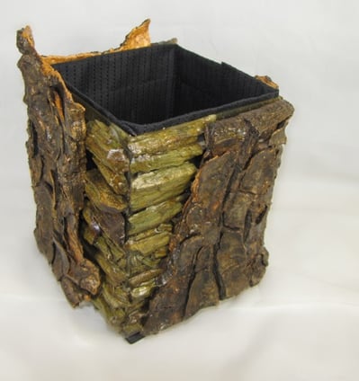 box made of rock and saguaro bark