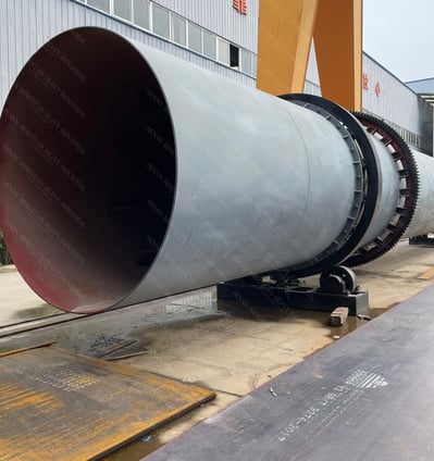 Rotary dryer for sand, sawdust, quartz, talc, coal