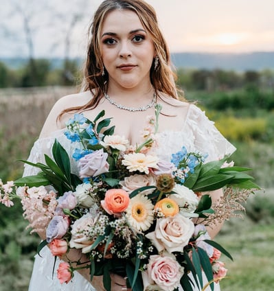 Bride Holding Bouquet