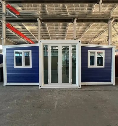 Blue Expandable Container House