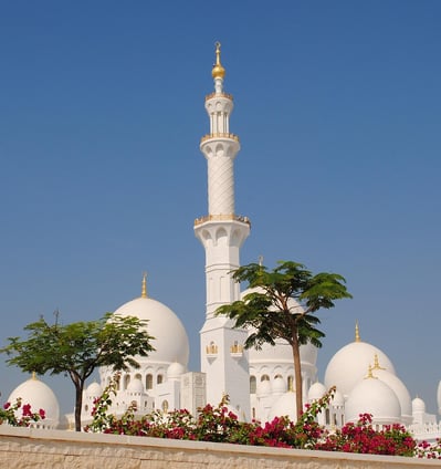 Abu Dhabi, weiße Moschee