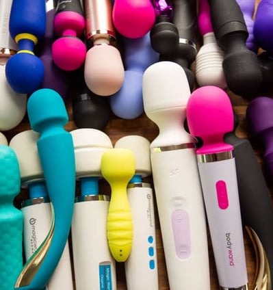 a pile of vibrators of different sizes and shapes