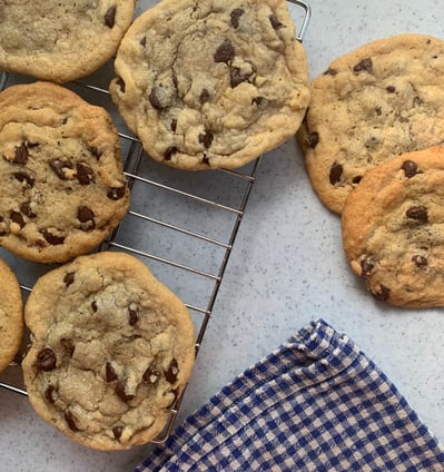 chocolate chip cookies freshly baked gluten free made to order and sold at farmers markets