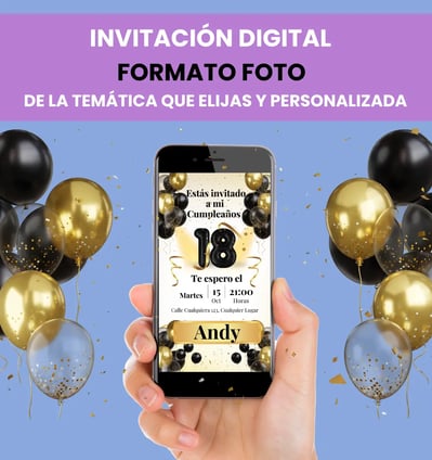 Invitacion digital formato foto - Celebraclick