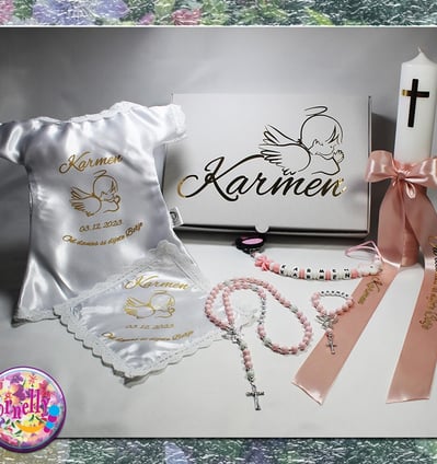 Originalni krsni set s personaliziranim imenom i datumom